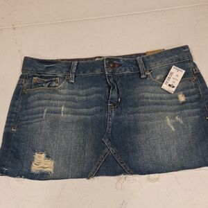 Aeropostale Blue Distressed Mini Skirt